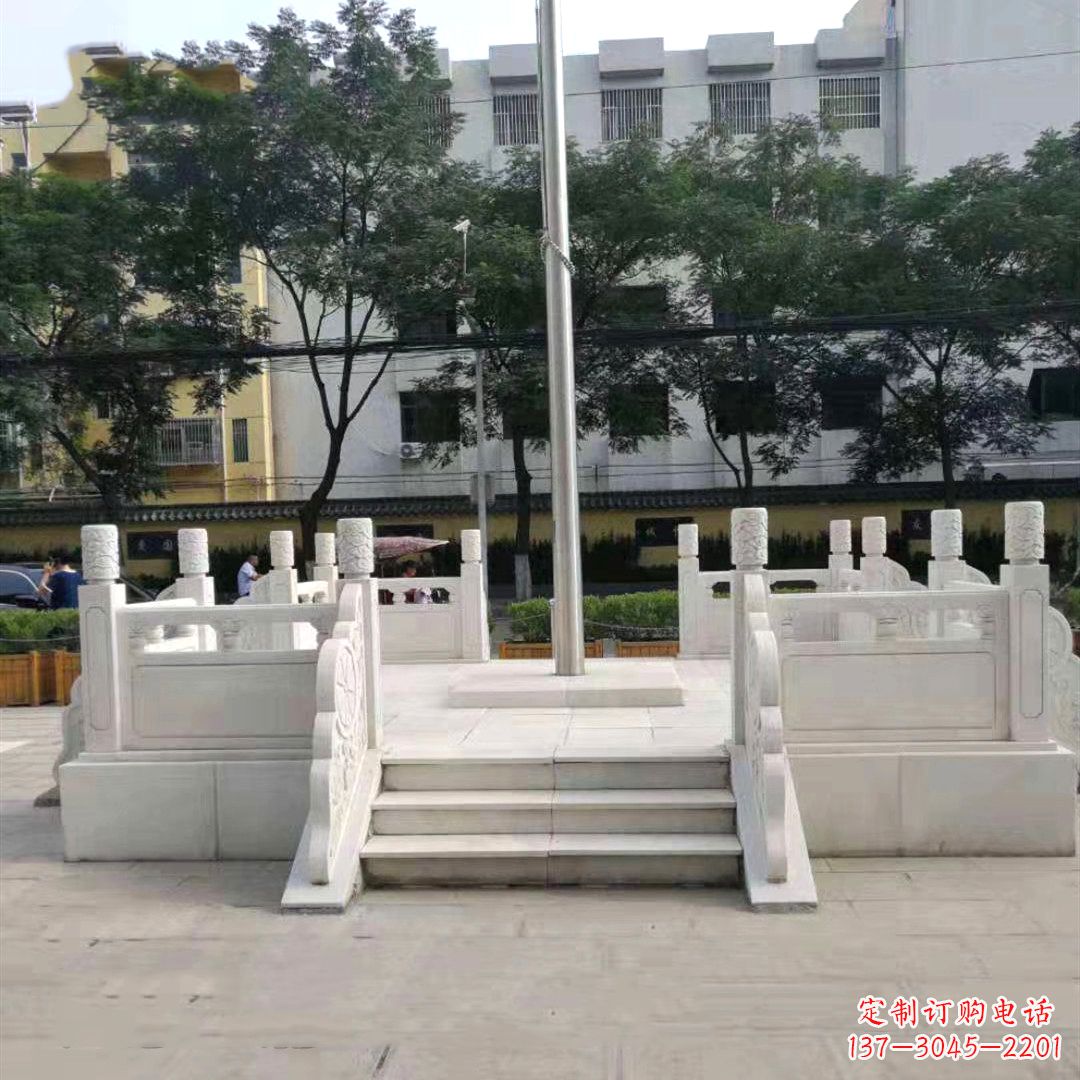 龙岩汉白玉公园园林广场升国旗台