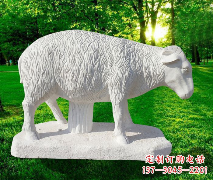 龙岩高精度玉雕山羊石雕
