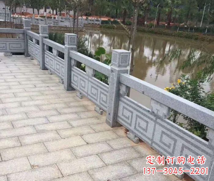 龙岩中领雕塑护城河建筑石雕栏板