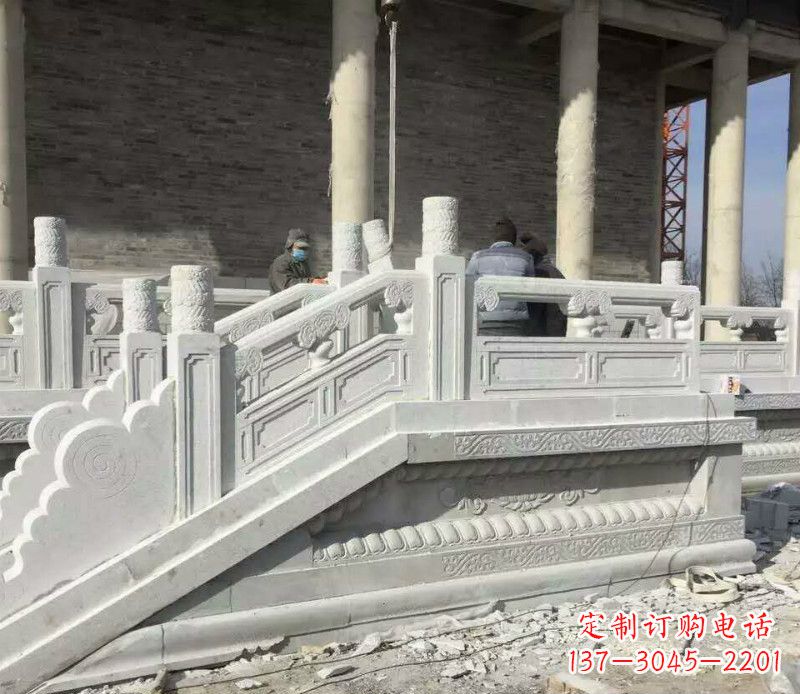 龙岩景区大理石栏板石雕 (10)