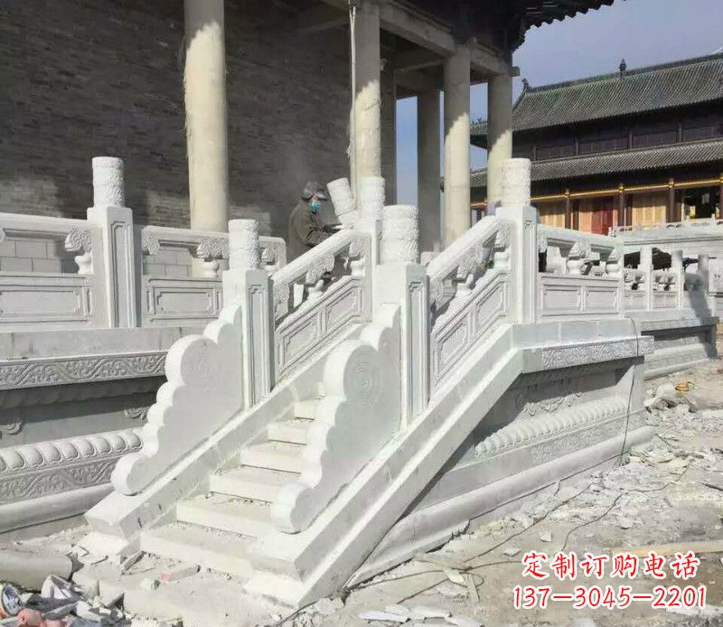 龙岩景区大理石栏板石雕 (11)