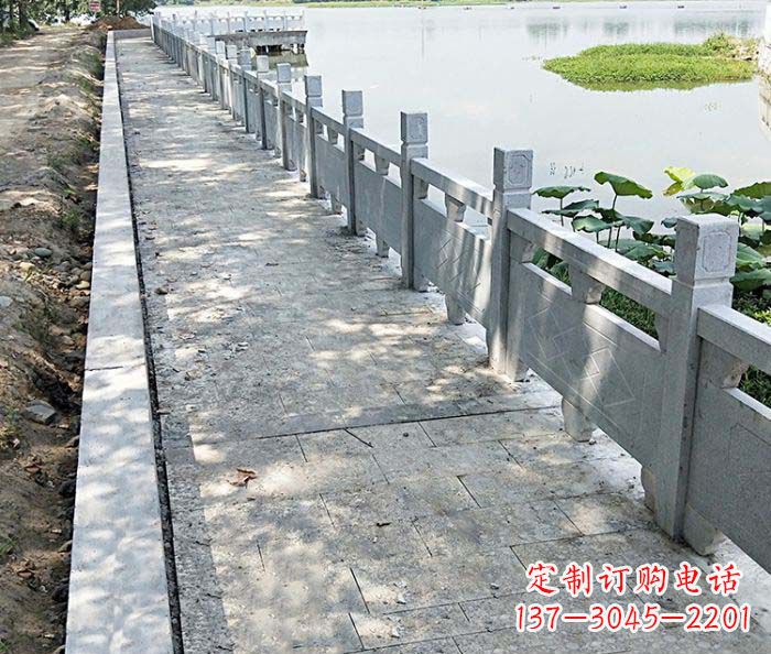 龙岩景区大理石栏杆石雕_1