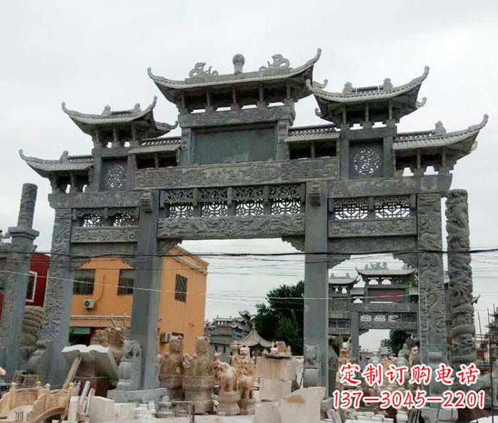 龙岩石雕牌坊,精致雕塑让你完美点缀