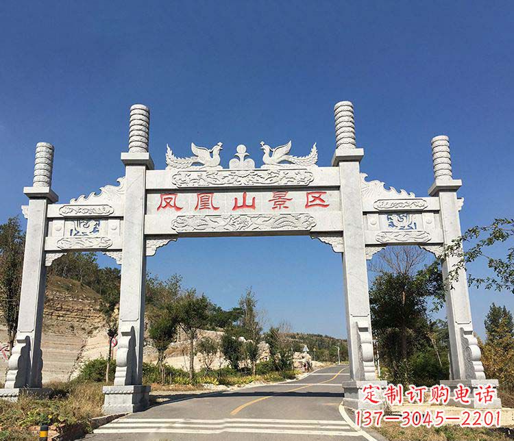 龙岩中领雕塑:高质量牌坊石雕