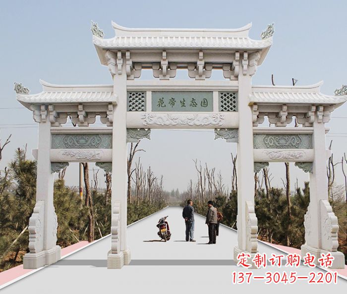 龙岩精美牌坊雕塑,定制你的独一无二