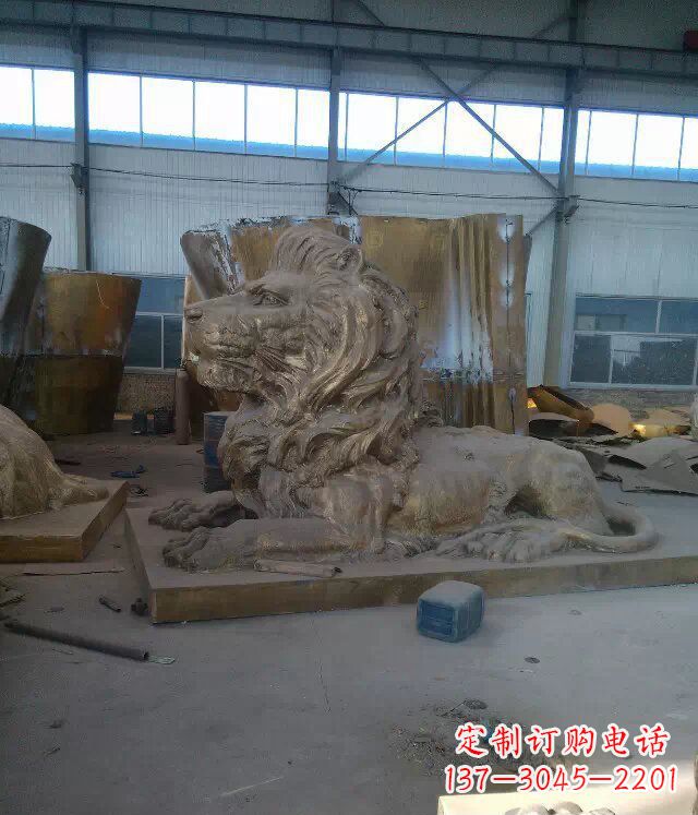 龙岩中领雕塑推出的西洋狮子铜雕,是一件充满传…