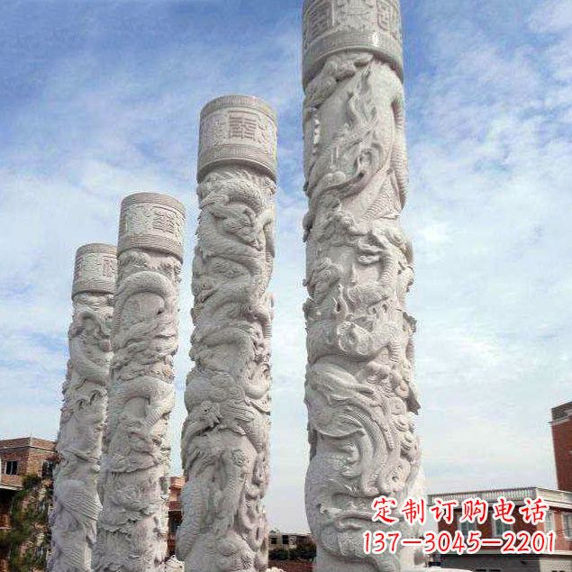 龙岩精美石雕龙雕塑,释放神秘力量