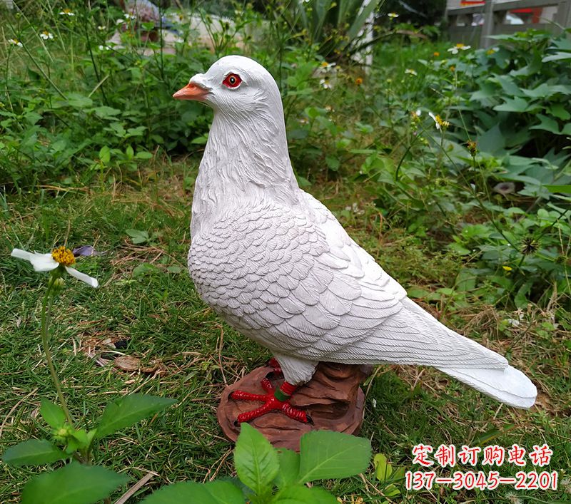 龙岩为和平献芳礼：精美少女与和平鸽雕塑