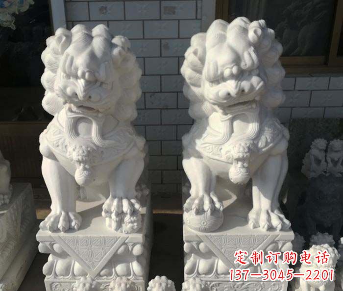 龙岩狮子门口石雕,工艺精湛品质卓越