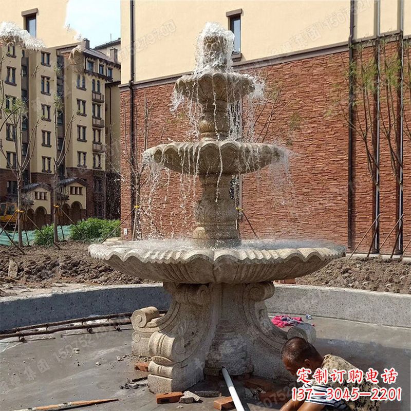 龙岩中领雕塑石喷泉雕塑