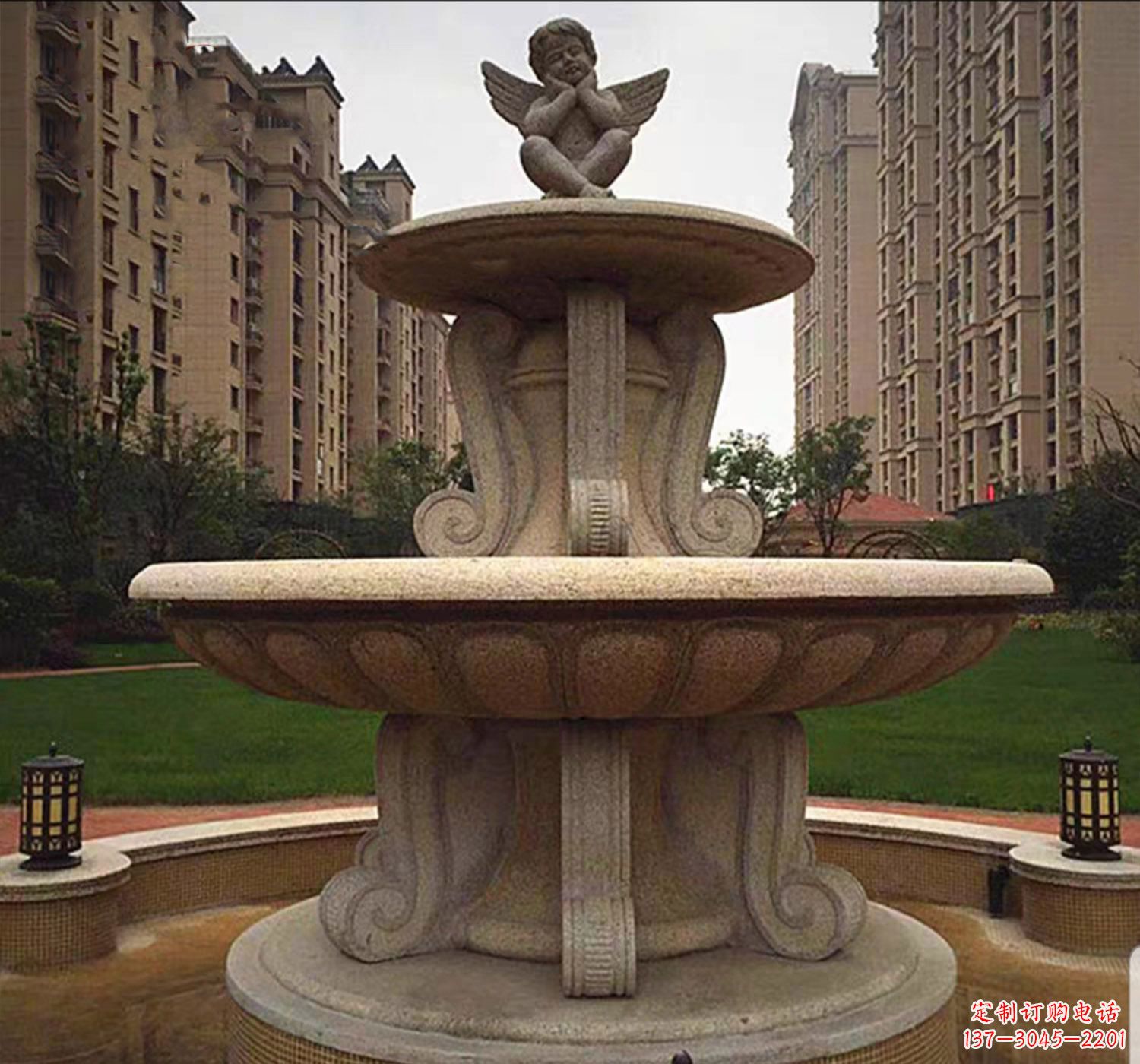 龙岩石雕鱼喷泉