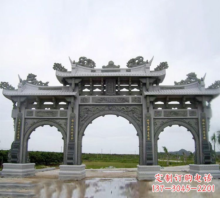 龙岩石牌坊 楼