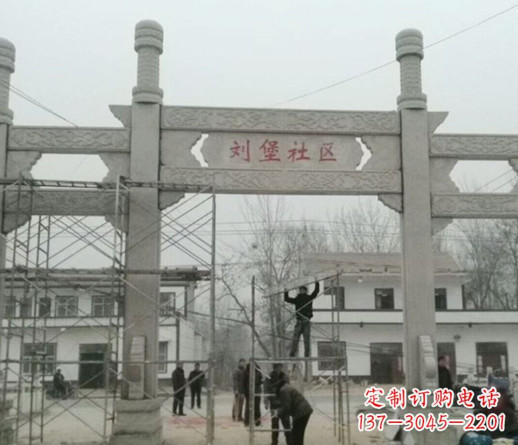 龙岩石牌坊道路石雕