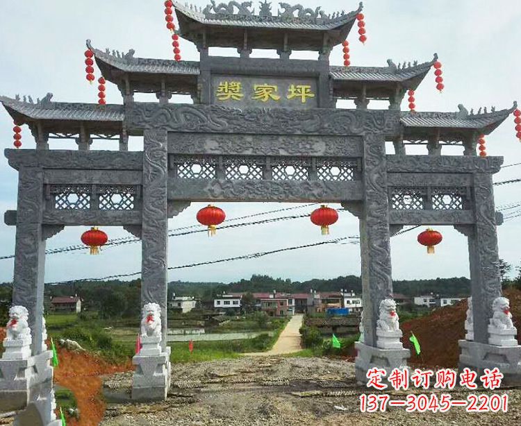 龙岩石牌坊石雕