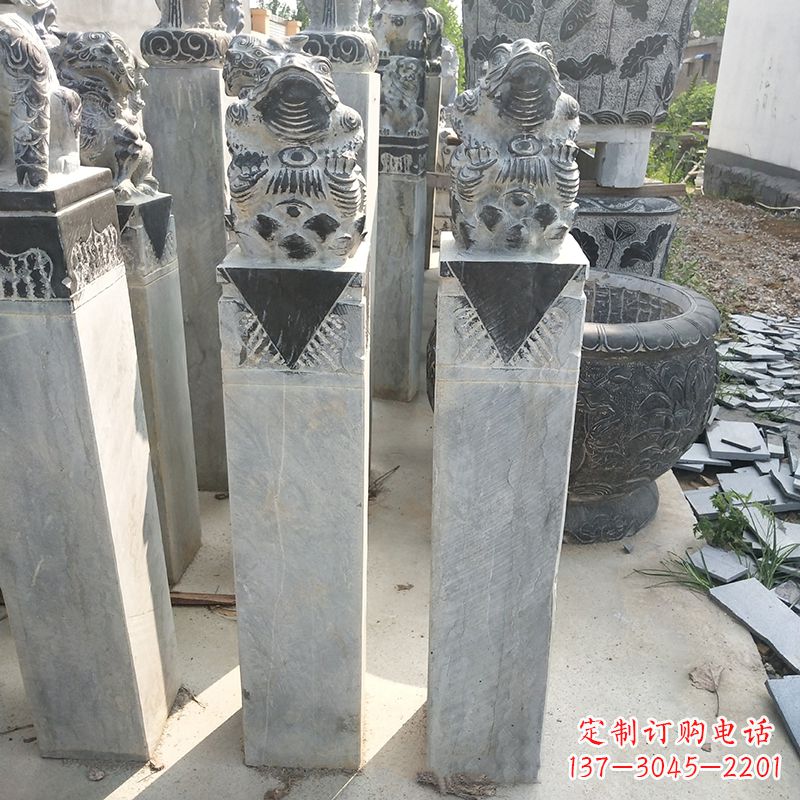 龙岩拴马桩石雕