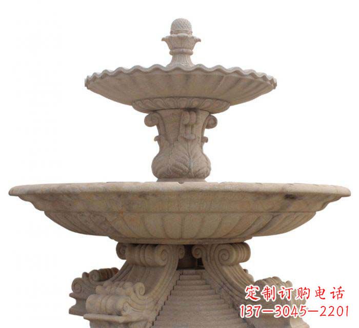 龙岩双层喷泉公园石雕