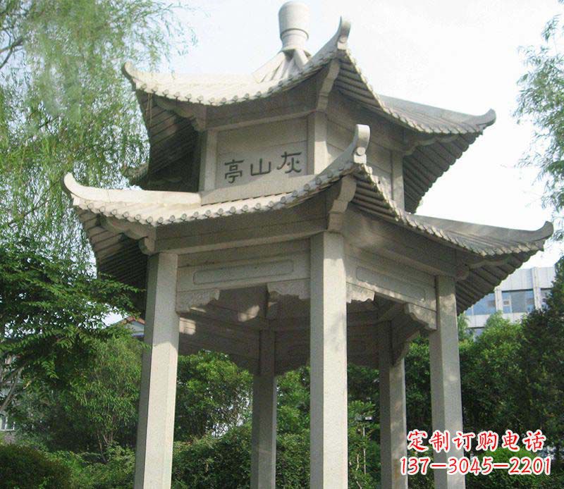 龙岩双层石凉亭石雕