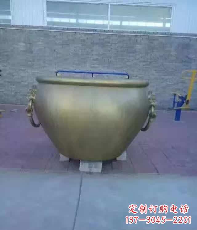 龙岩水缸铜雕塑