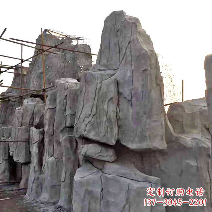 龙岩水泥塑石假山雕塑