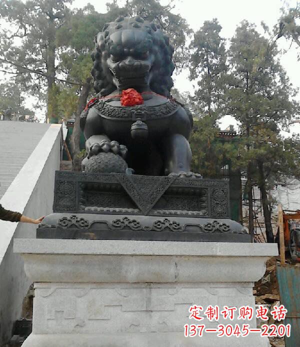 龙岩寺庙狮子铜狮子雕塑
