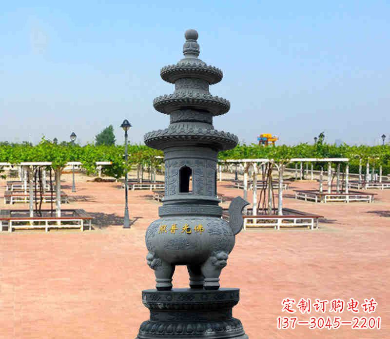 龙岩寺庙塔铜雕香炉