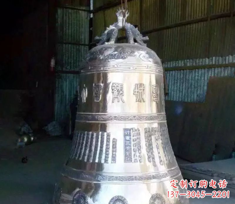 龙岩寺庙铸铁铜钟雕塑