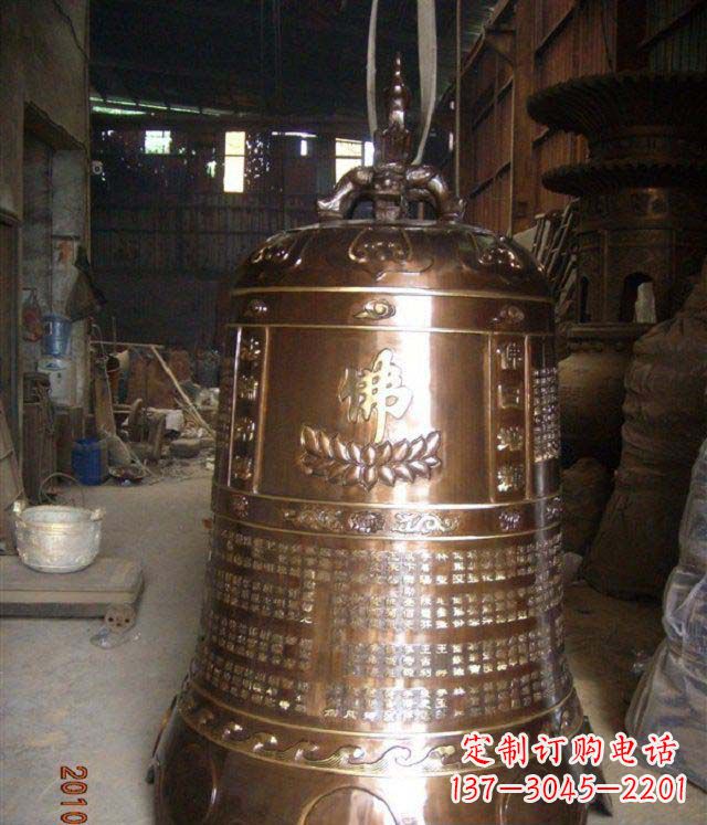龙岩寺庙铸铜钟铜雕
