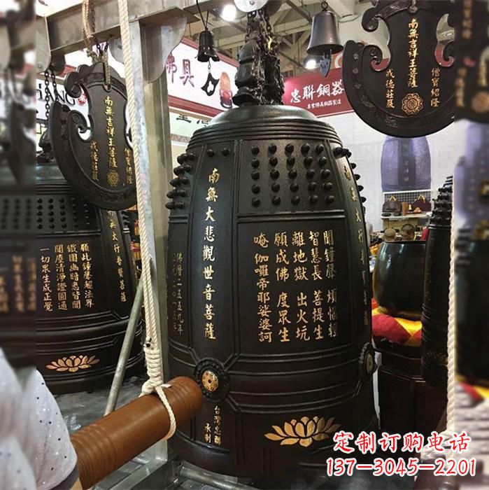 龙岩寺院挂钟铜雕塑