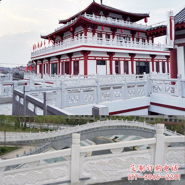 龙岩寺院石栏板