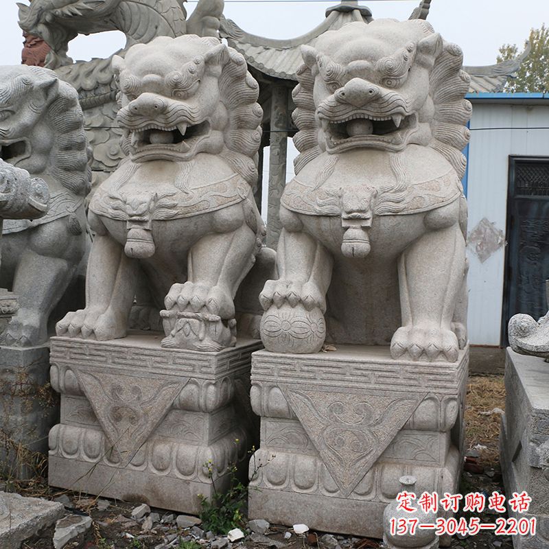 龙岩天安门狮子石雕塑