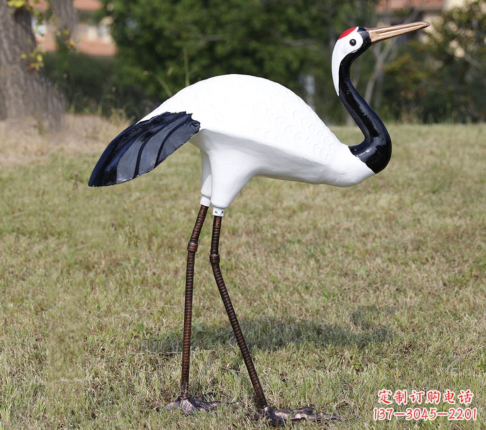 龙岩庭院仙鹤雕塑