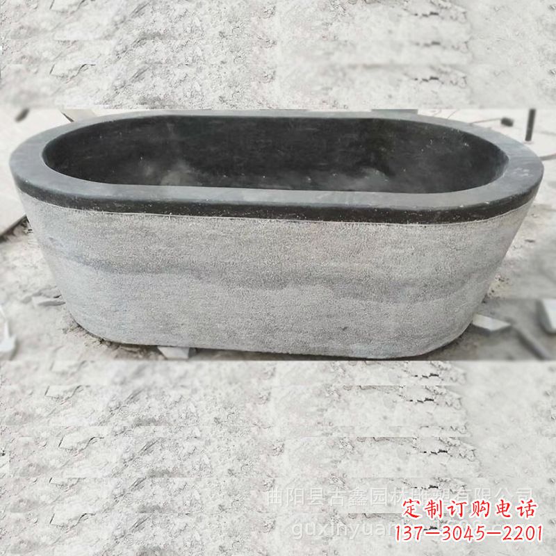 龙岩庭院养鱼石雕水槽