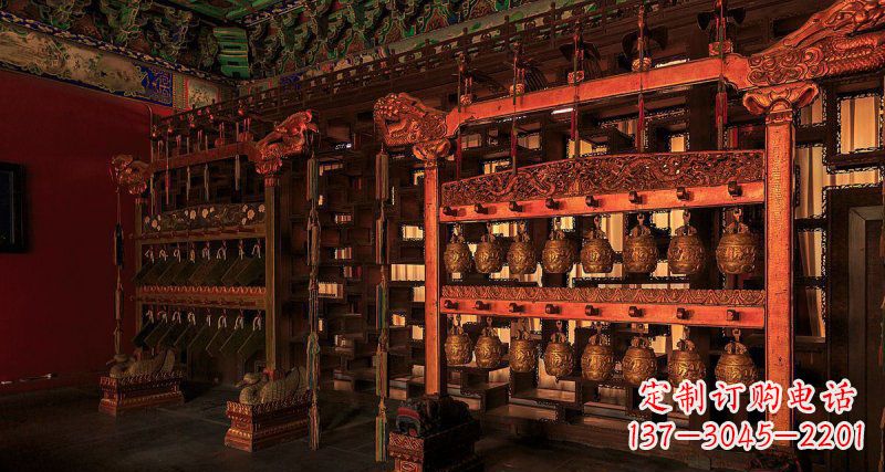 龙岩铜编钟古代乐器铜雕