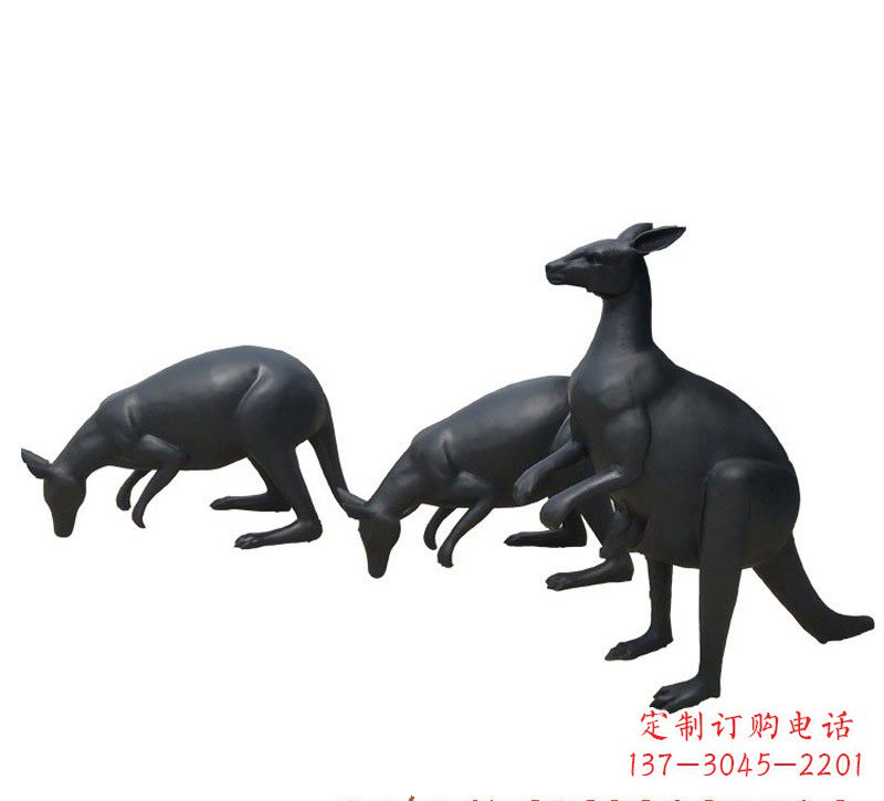 龙岩铜雕袋鼠雕塑