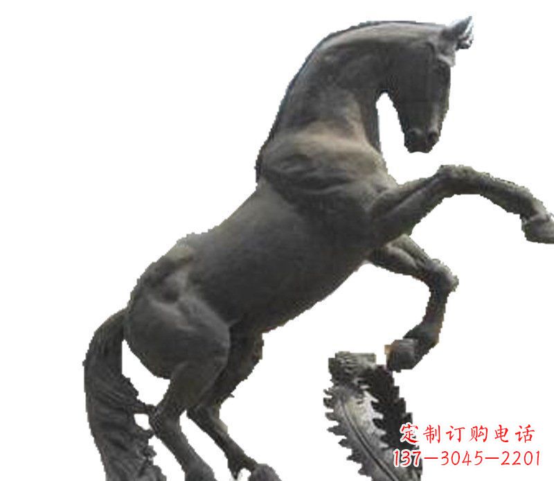 龙岩铜雕广场街道景观摆件动物马雕塑