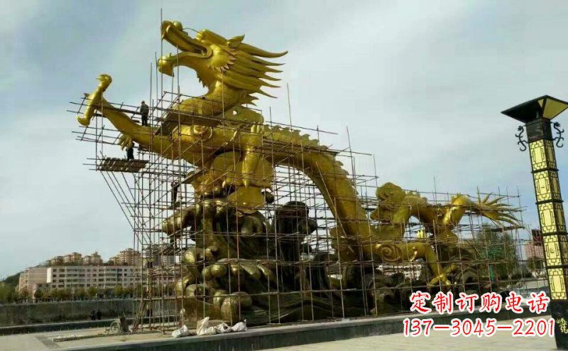龙岩铜雕广场神龙景观摆件