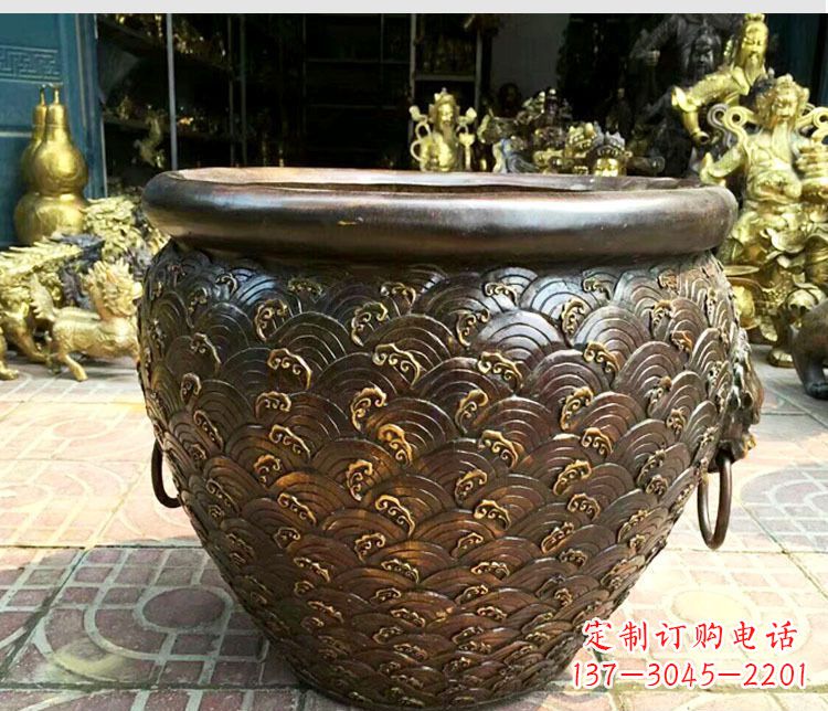 龙岩铜雕景观花盆