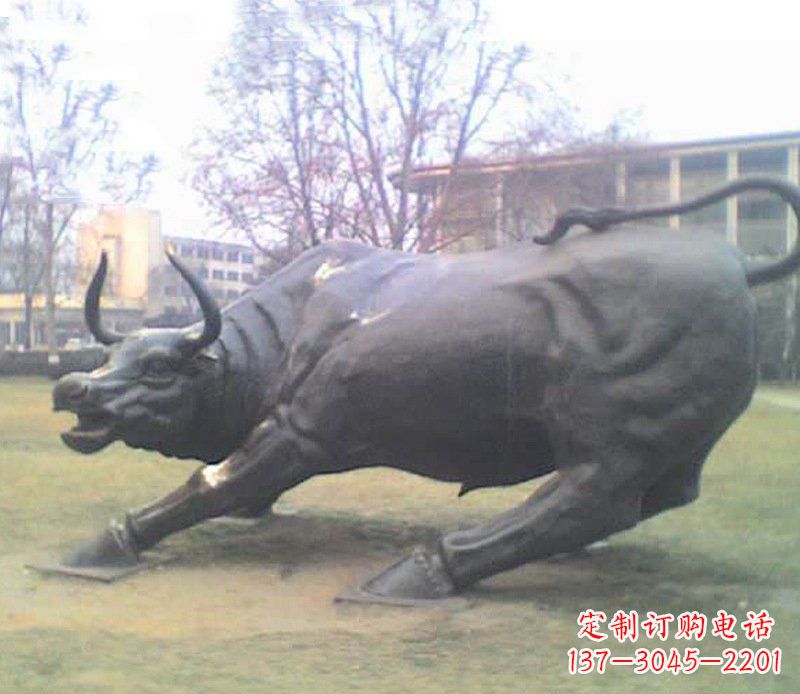 龙岩铜雕牛广场动物景观摆件 (2)