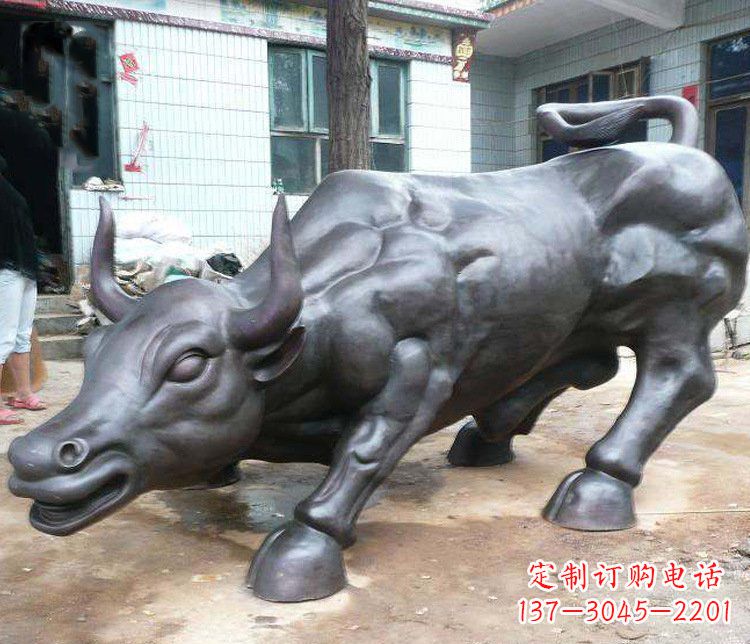 龙岩铜雕牛广场动物景观摆件 (3)