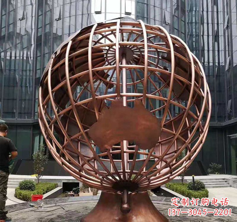 龙岩铜雕企业地球仪