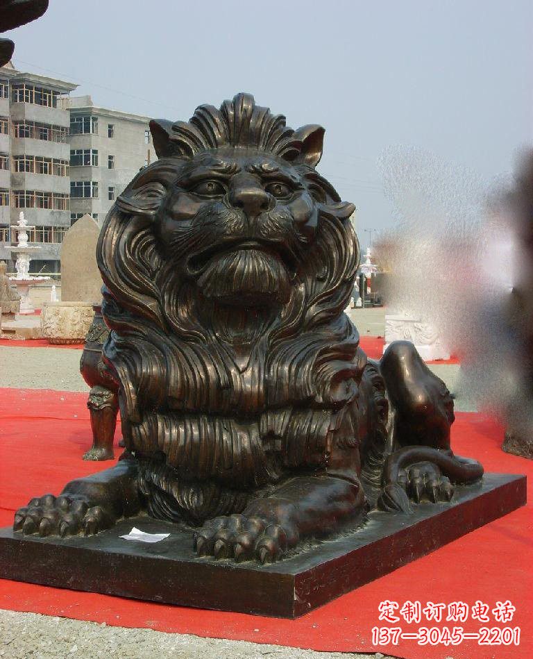 龙岩铜雕西洋狮子222