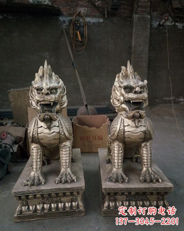 龙岩铜雕镇宅麒麟