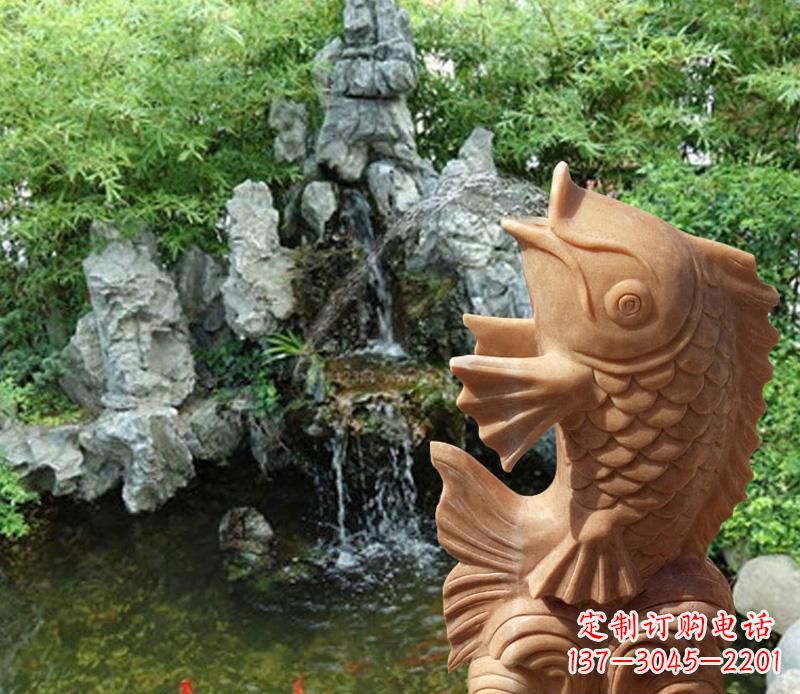 龙岩晚霞红鲤鱼喷泉