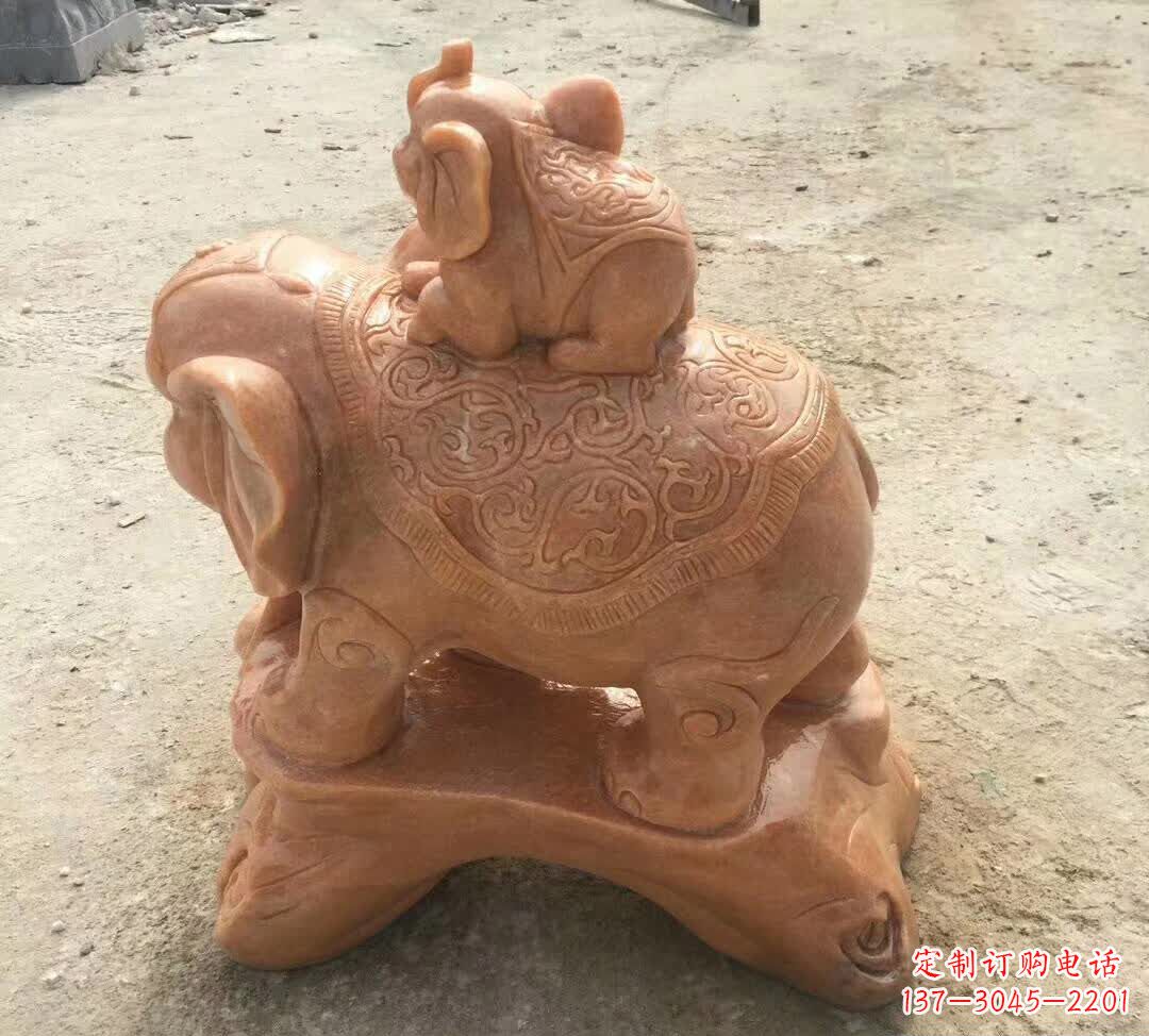 龙岩晚霞红小象招财动物