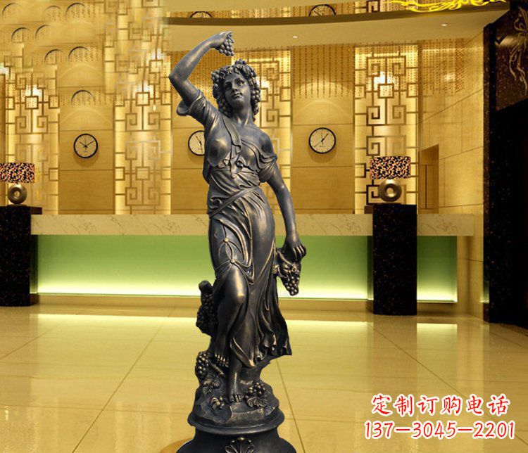 龙岩西方女人别墅景观铜雕塑 (2)