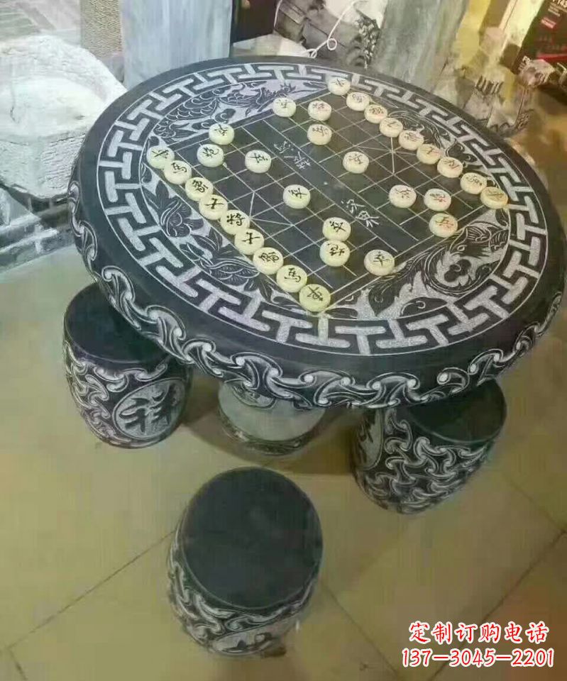 龙岩下象棋石桌凳