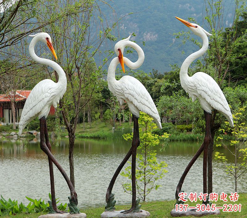 龙岩仙鹤的雕塑