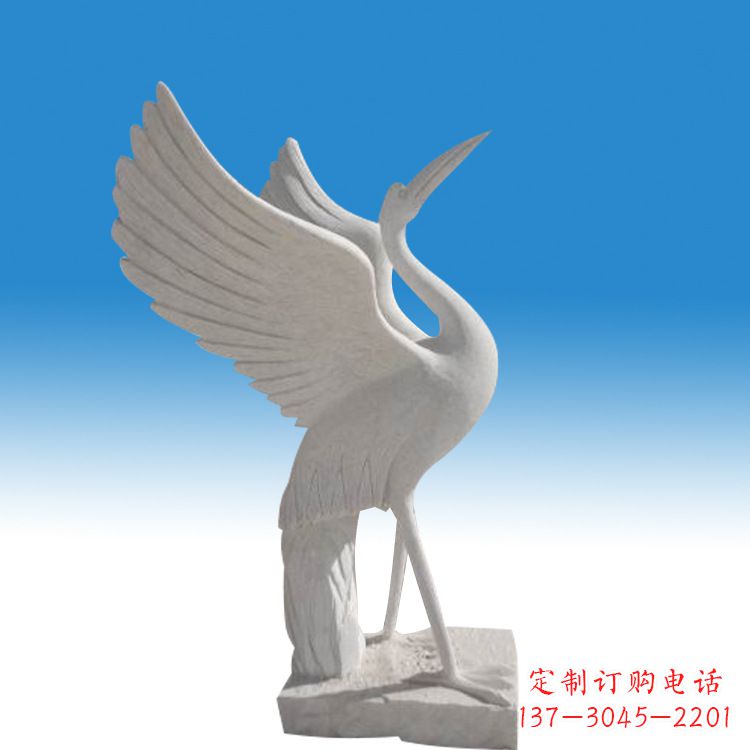 龙岩仙鹤砂岩雕塑