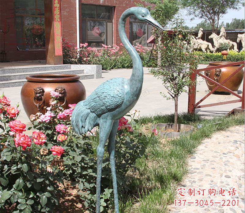 龙岩仙鹤铜雕