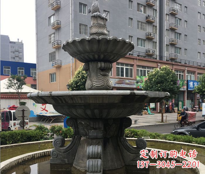 龙岩小区景观仿古喷泉石雕